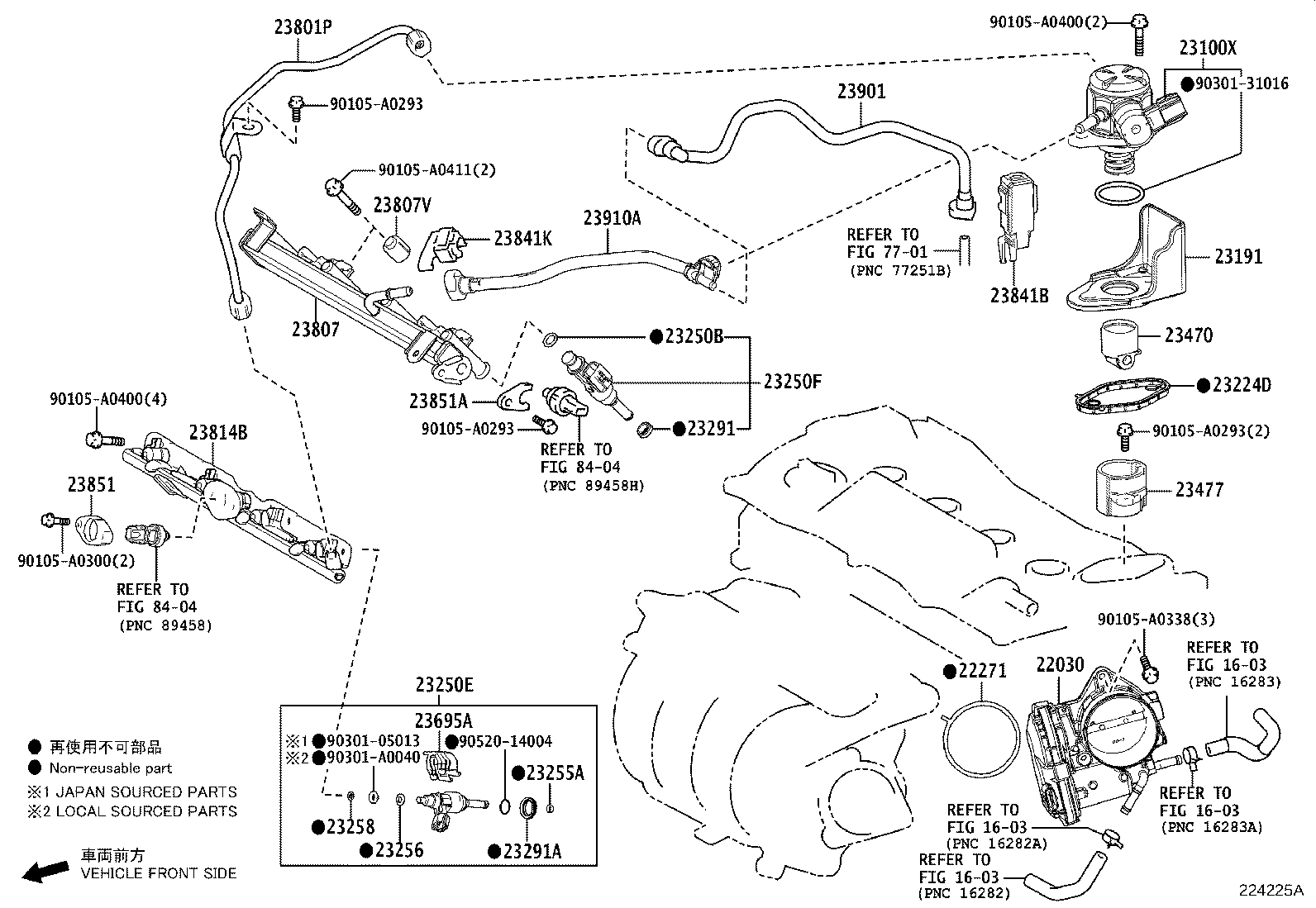 Toyota 23101-F0020 PUMP ASSY, FUEL