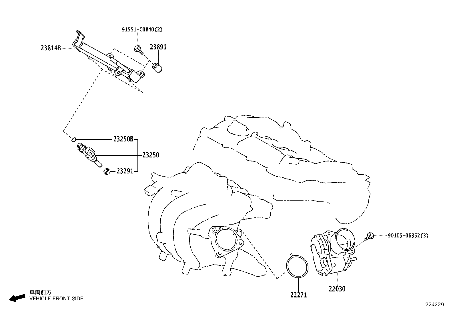23209-WC009 INJECTOR ASSY, FUEL product image