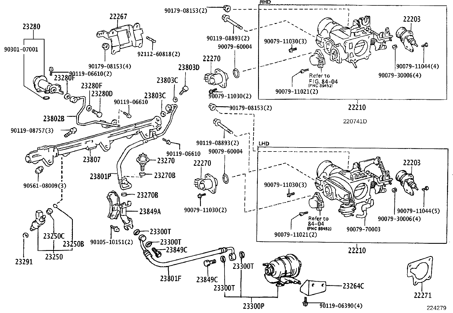22271-46020 GASKET, THROTTLE BODY product image
