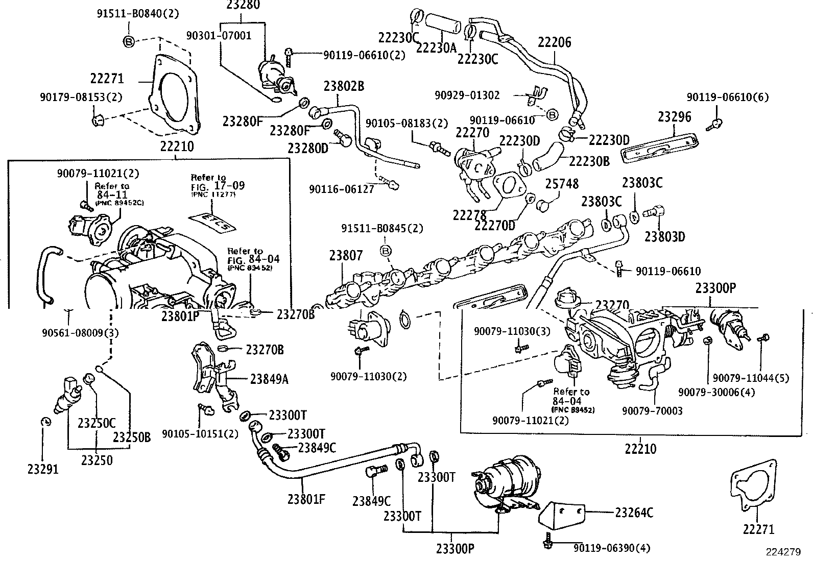 22271-46020 GASKET, THROTTLE BODY product image