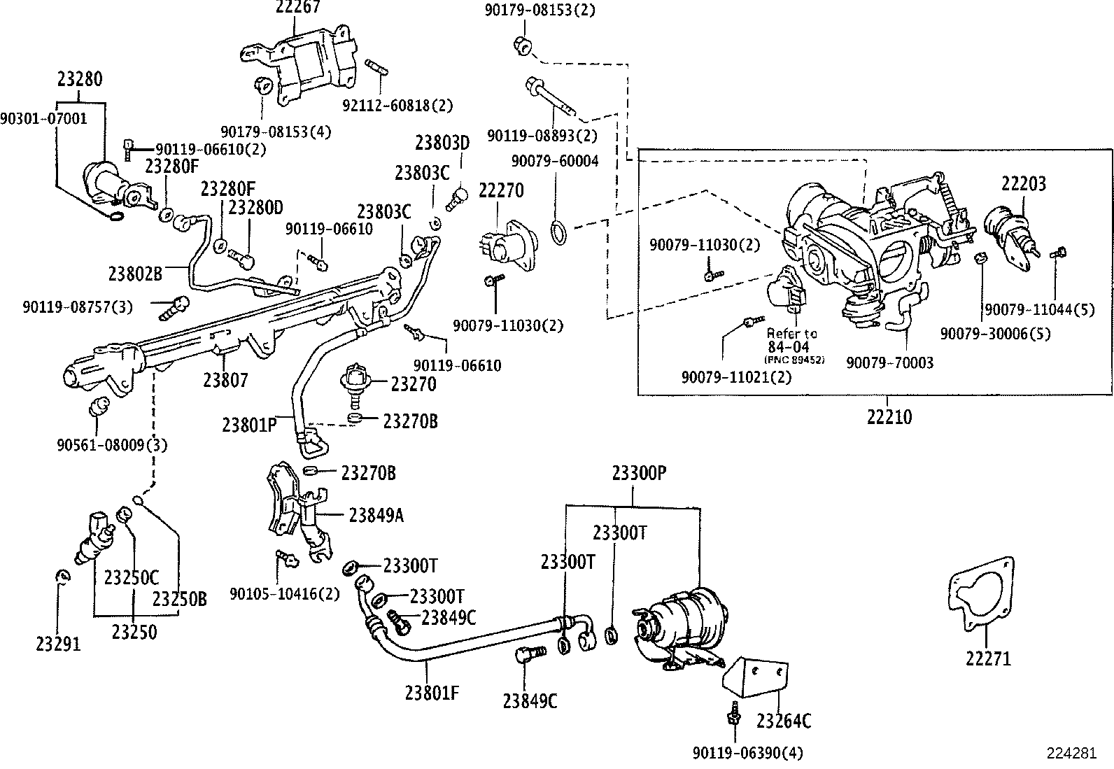 23209-46050 INJECTOR ASSY, FUEL product image