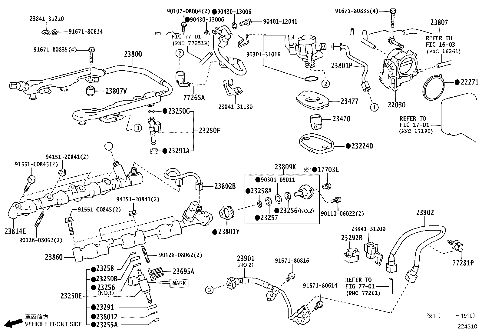 22030-31070 BODY ASSY, THROTTLE W/MOTOR product image