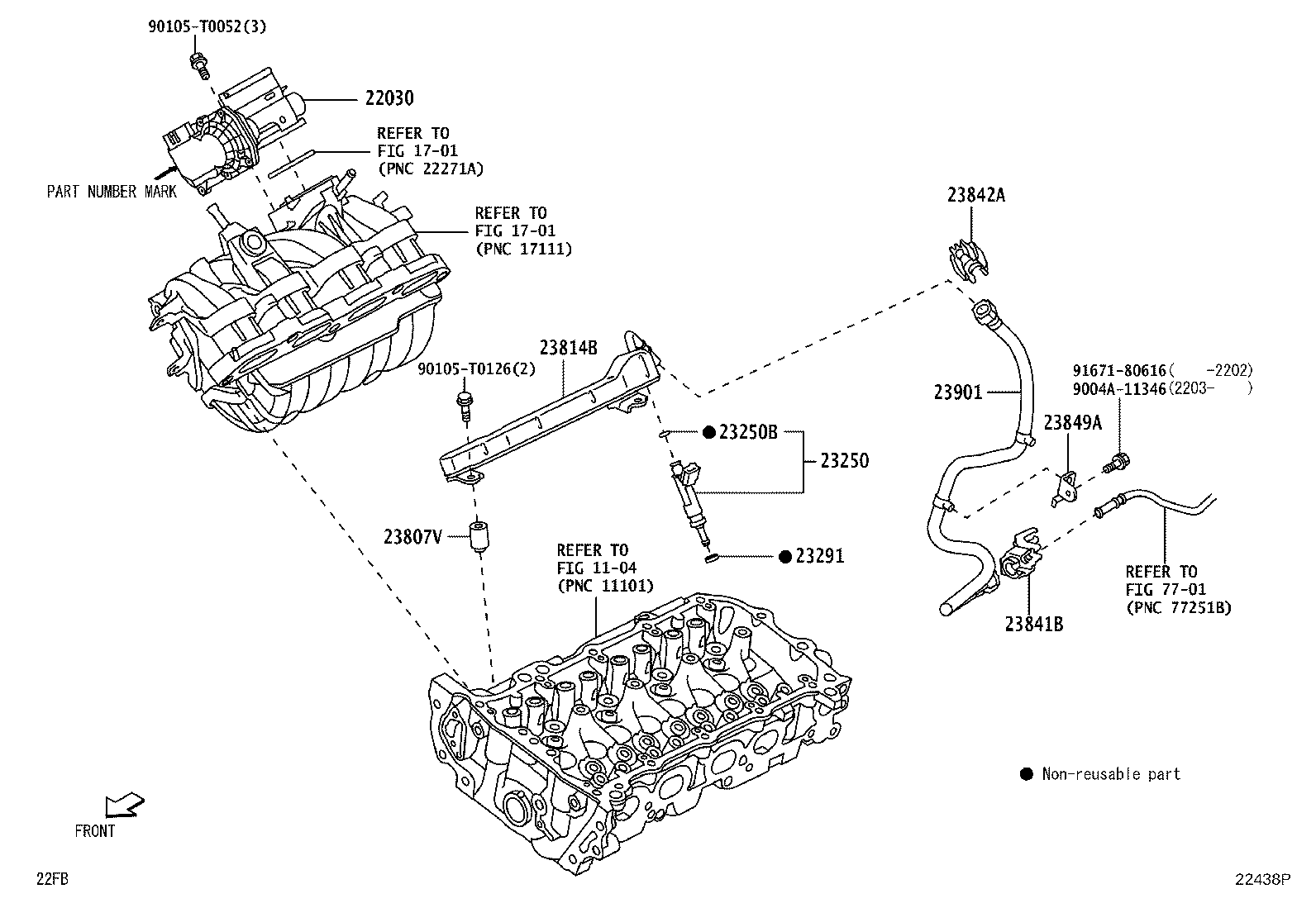 23209-BZ050 INJECTOR ASSY, FUEL product image