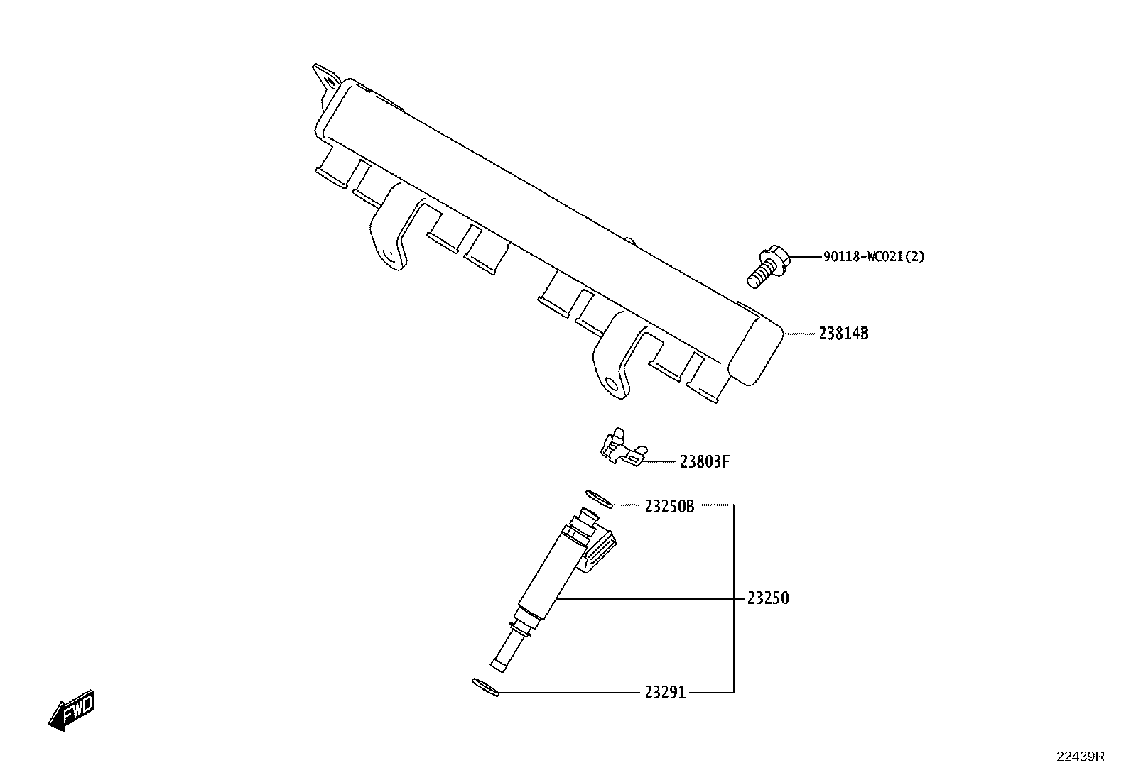 23209-WC008 INJECTOR ASSY, FUEL product image