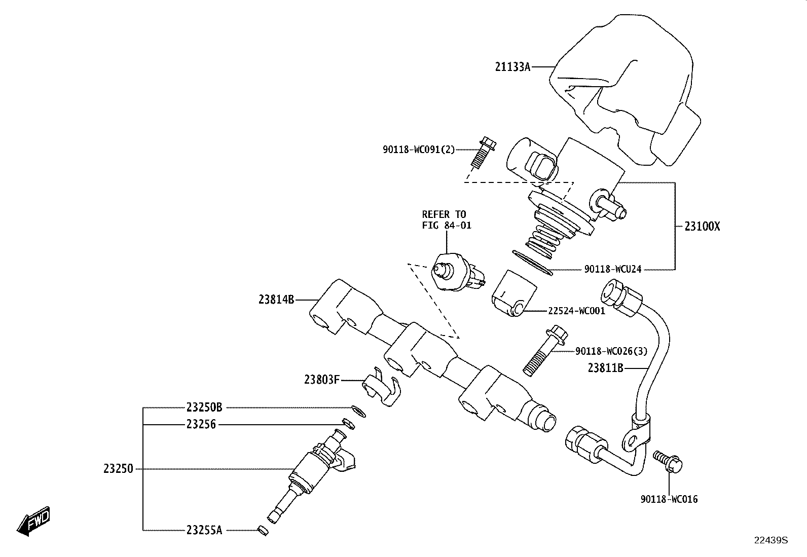 23209-WC008 INJECTOR ASSY, FUEL product image