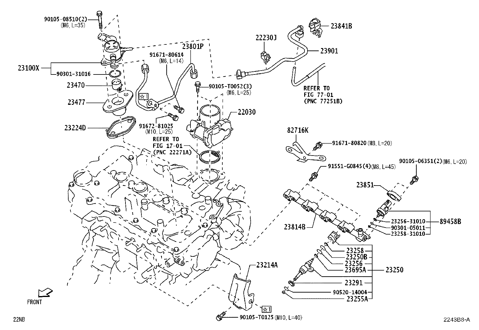 23209-B0010 INJECTOR ASSY, FUEL product image