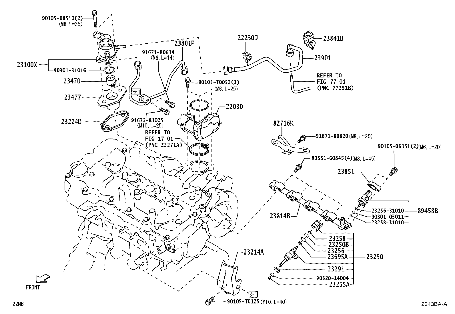 23209-B0010 INJECTOR ASSY, FUEL product image