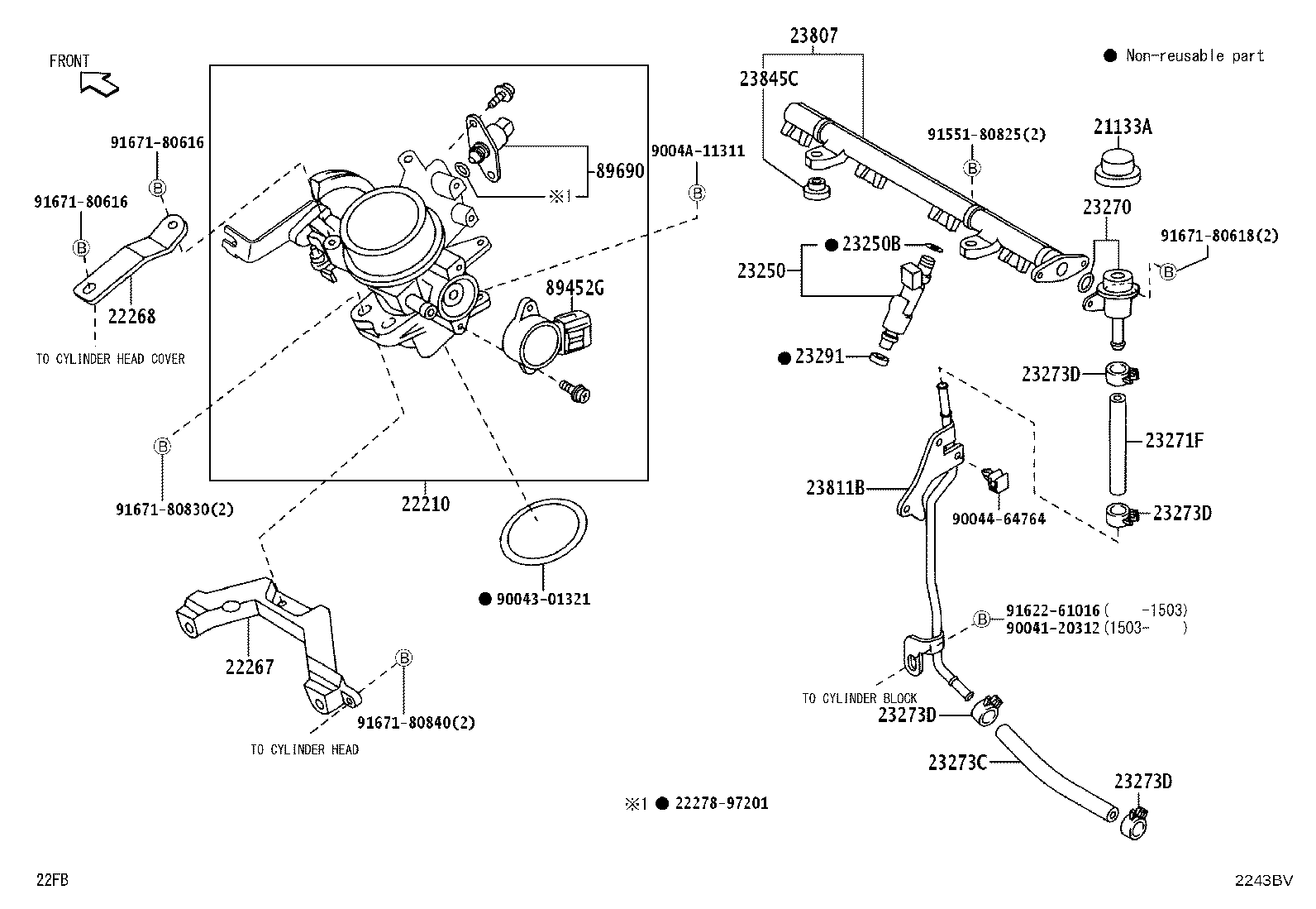 23100-BZ030 PUMP ASSY, FUEL product image