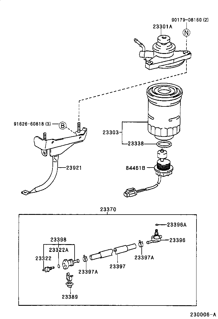 23921-75020 SUPPORT, FUEL FILTER product image
