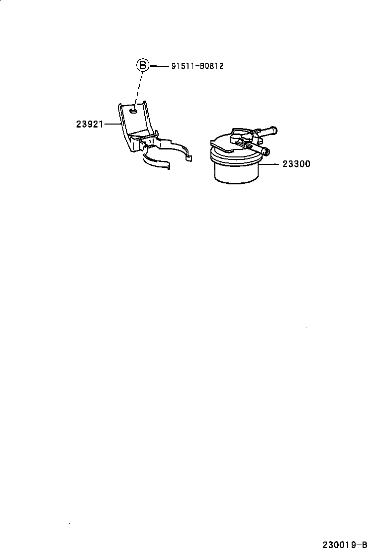 23921-54500 SUPPORT, FUEL FILTER product image