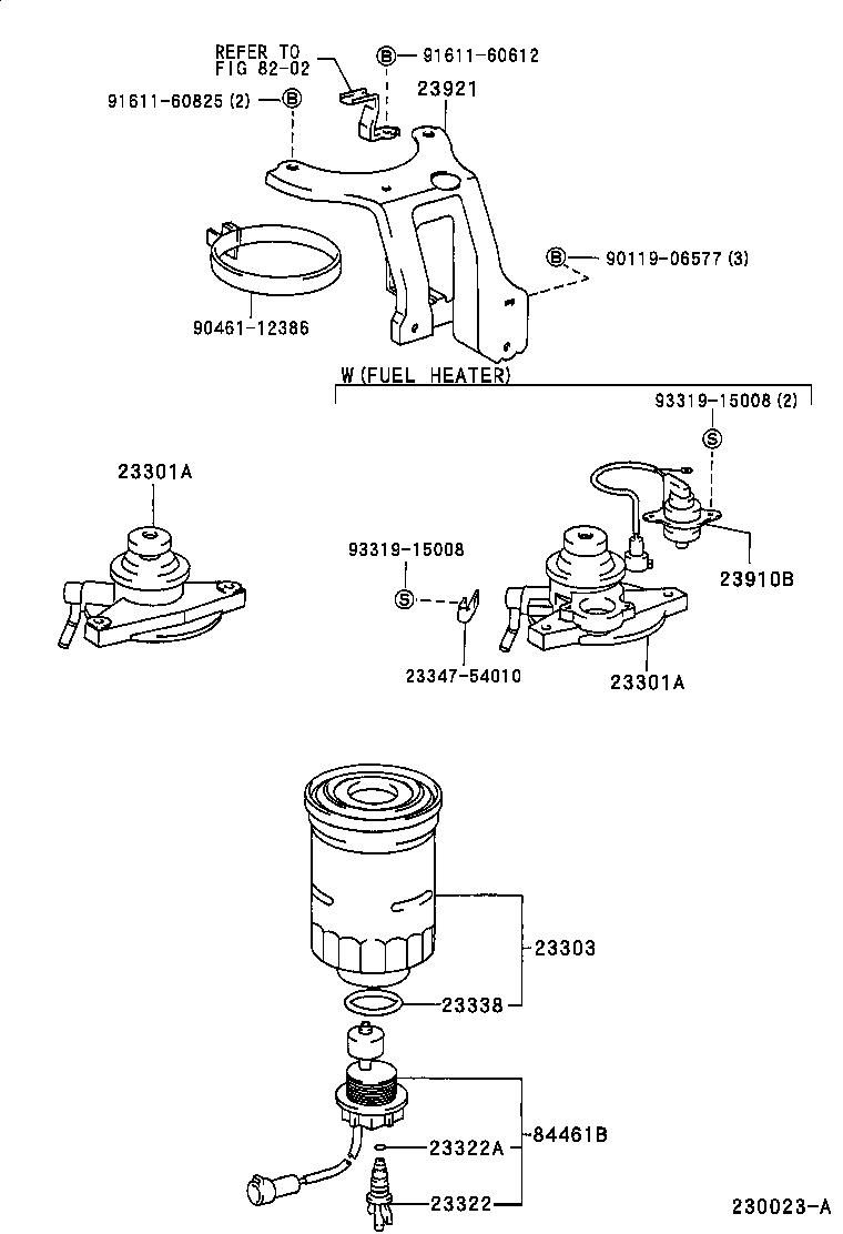 23301-64310 CAP ASSY, FUEL FILTER product image