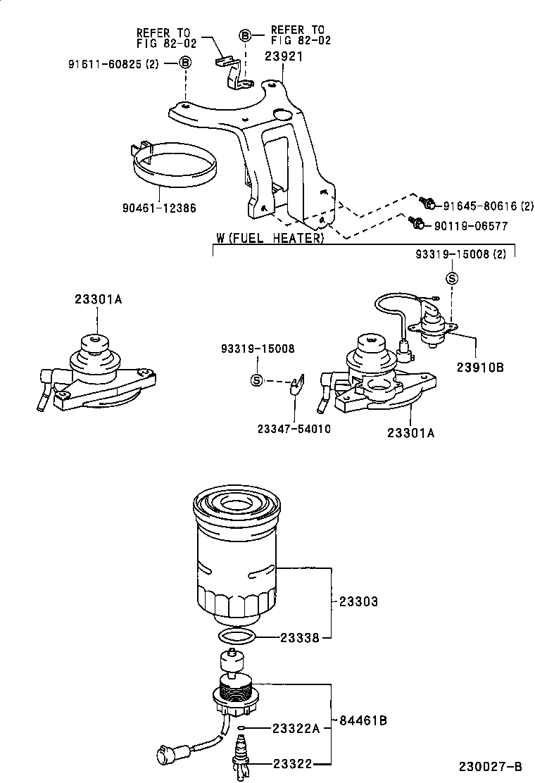 23264-11110 SUPPORT, FUEL FILTER product image