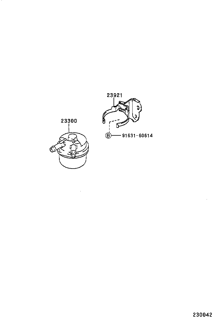 23264-11110 SUPPORT, FUEL FILTER product image