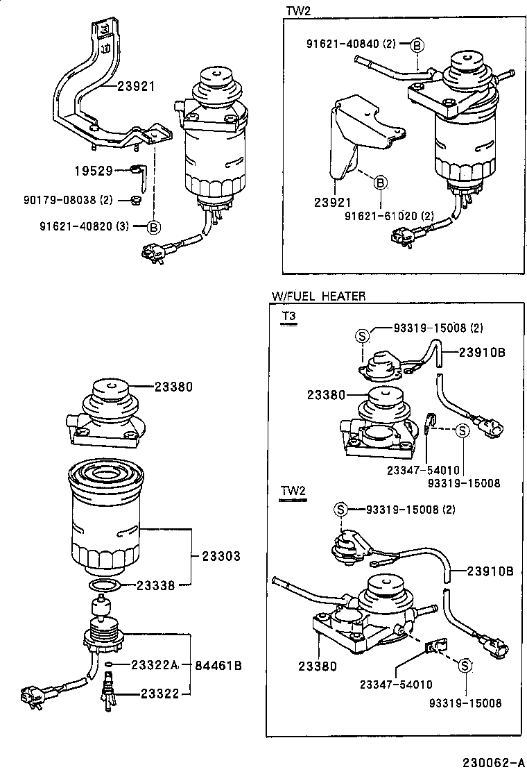 23910-54080 HEATER ASSY, FUEL product image