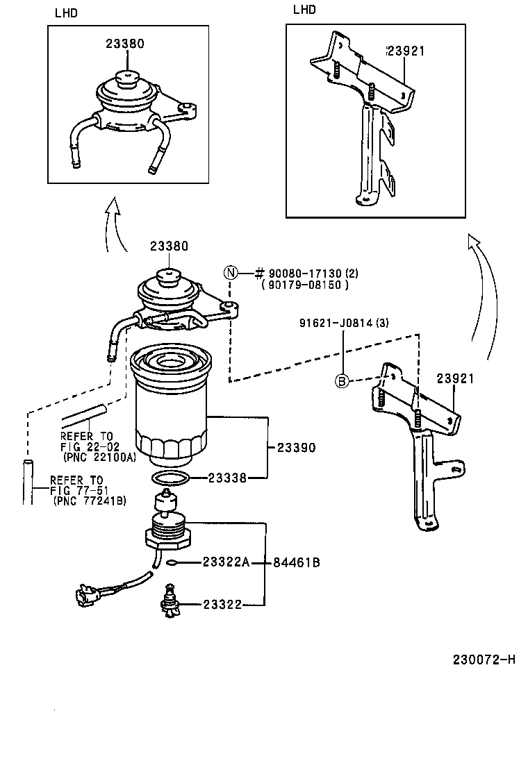 23921-72020 SUPPORT, FUEL FILTER product image