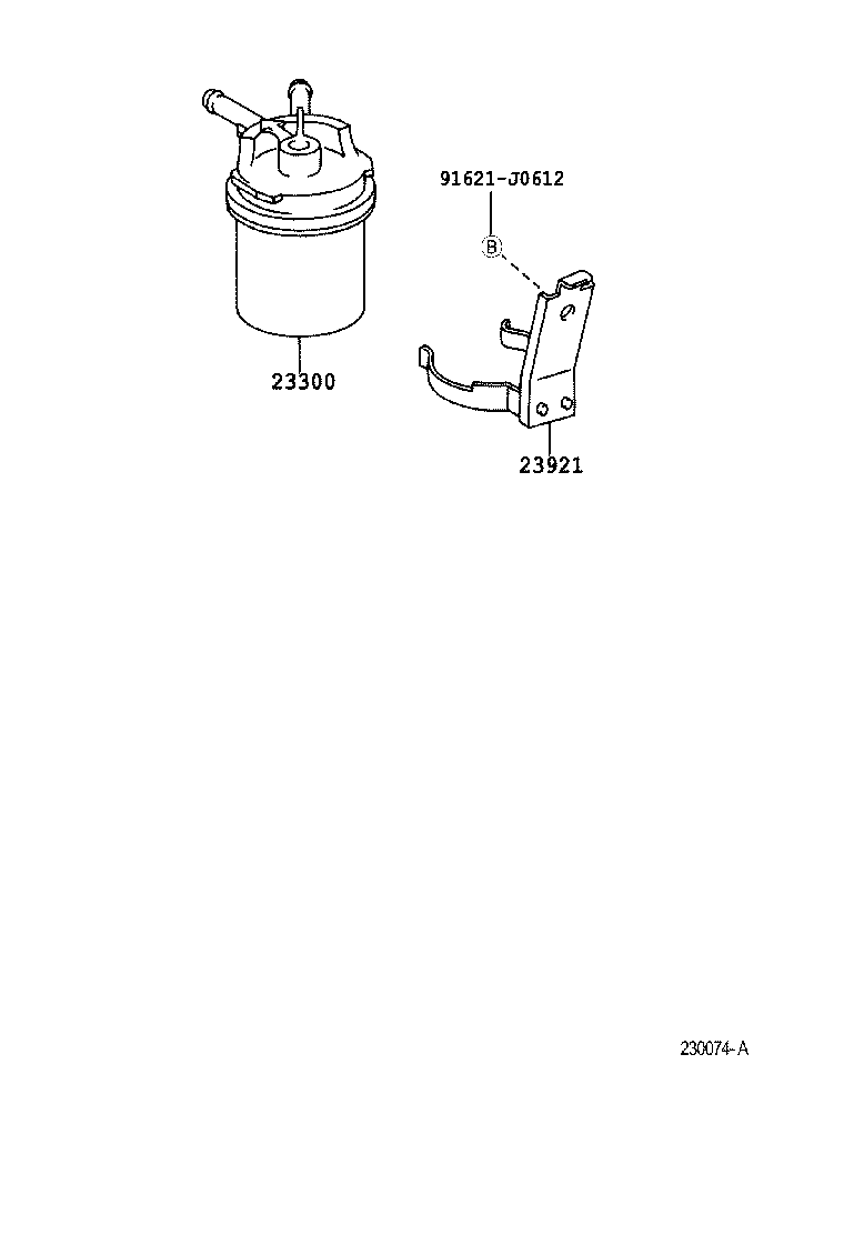 23921-72020 SUPPORT, FUEL FILTER product image
