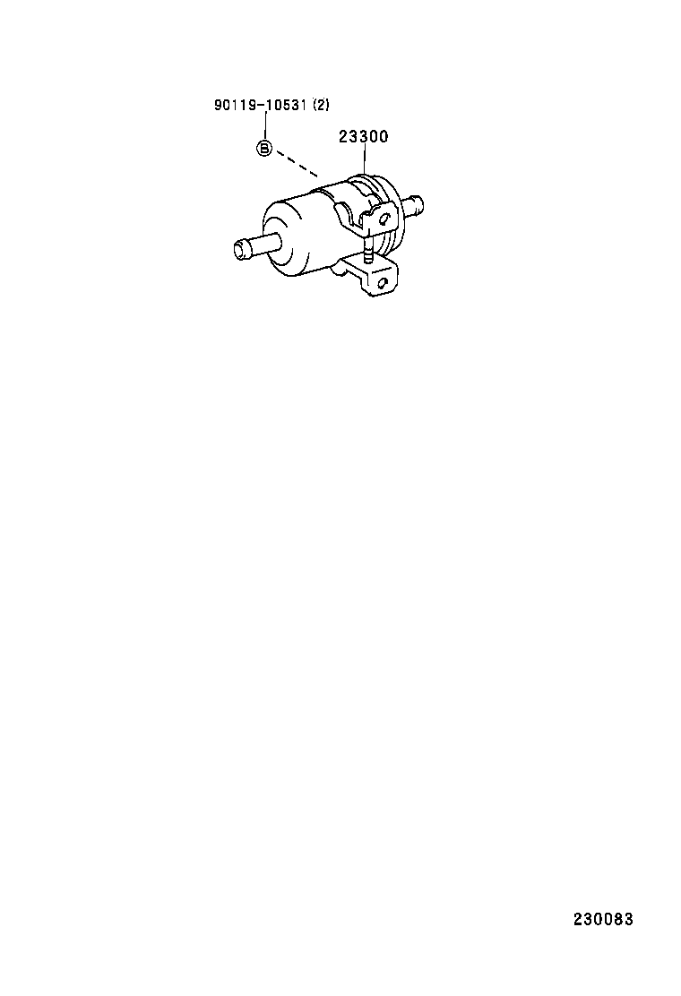 23380-58331 CAP ASSY, FUEL FILTER product image