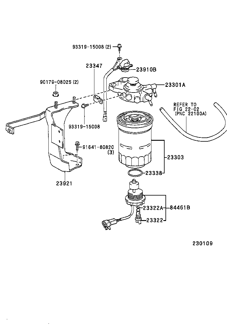 23904-58030 SUPPORT, FUEL FILTER product image