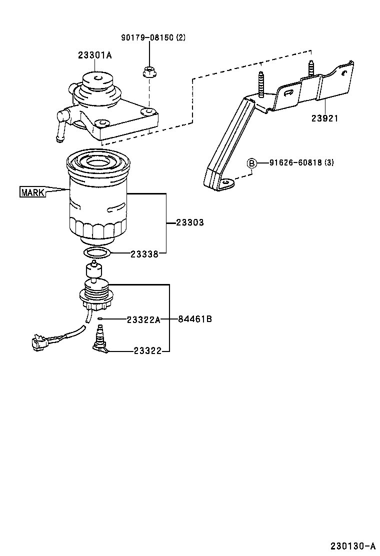 23921-67030 SUPPORT, FUEL FILTER product image