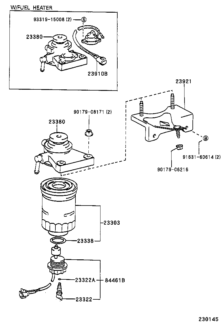 23910-54120 HEATER ASSY, FUEL product image