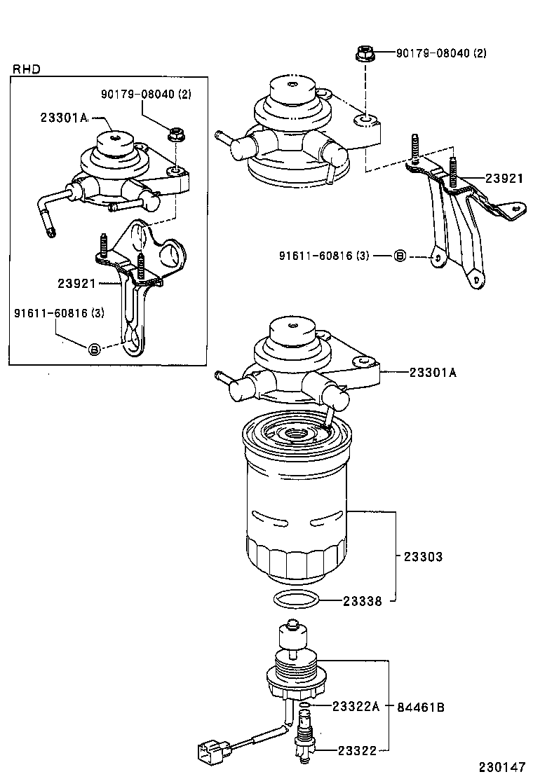 84461-30080 SWITCH, LEVEL WARNING product image