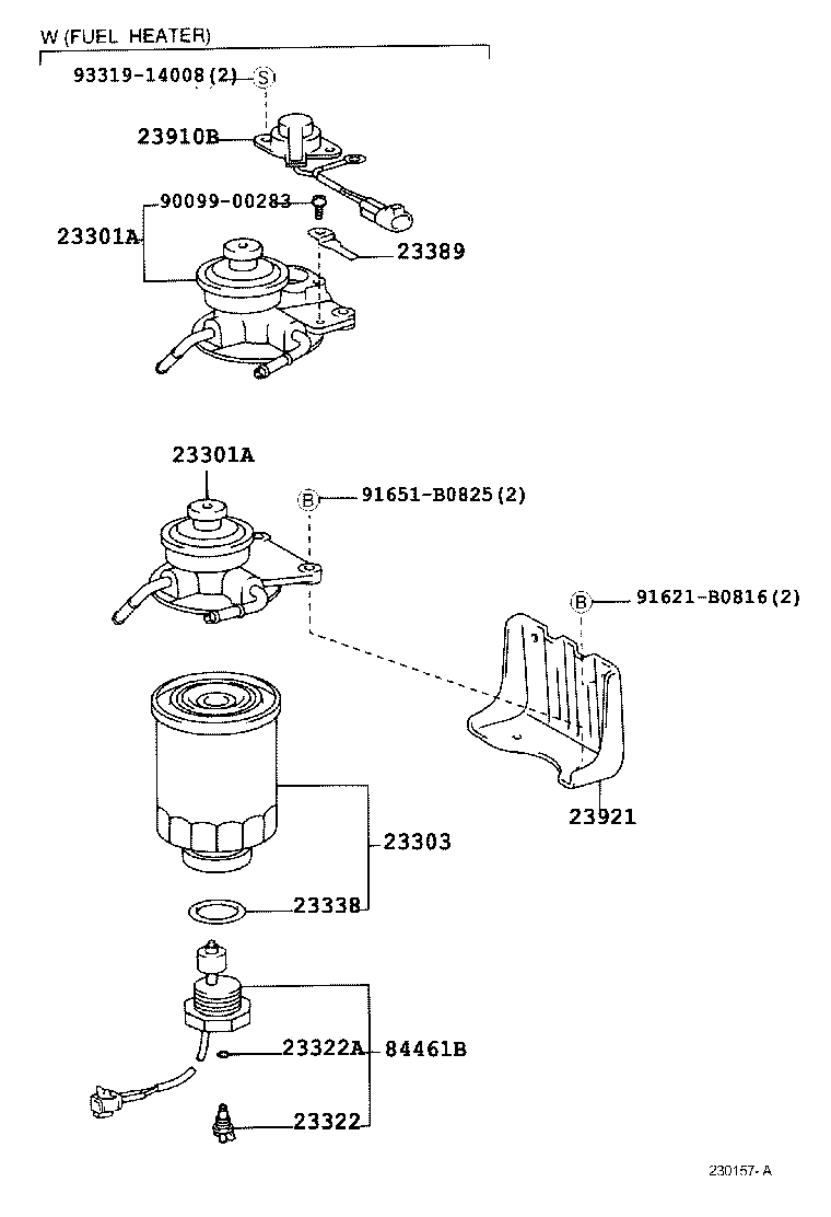 23380-58331 CAP ASSY, FUEL FILTER product image