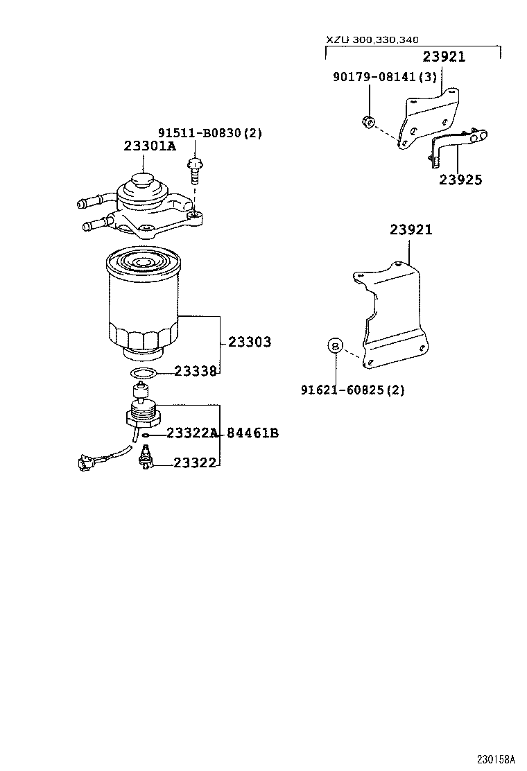 23925-78010 STAY, FUEL FILTER SUPPORT product image