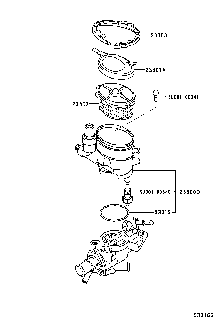 23264-11110 SUPPORT, FUEL FILTER product image