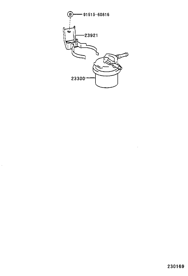 23921-54500 SUPPORT, FUEL FILTER product image