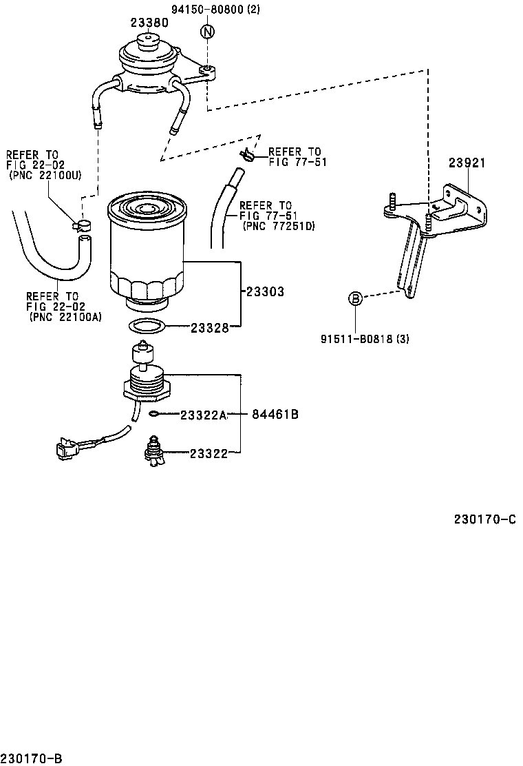 23921-54500 SUPPORT, FUEL FILTER product image