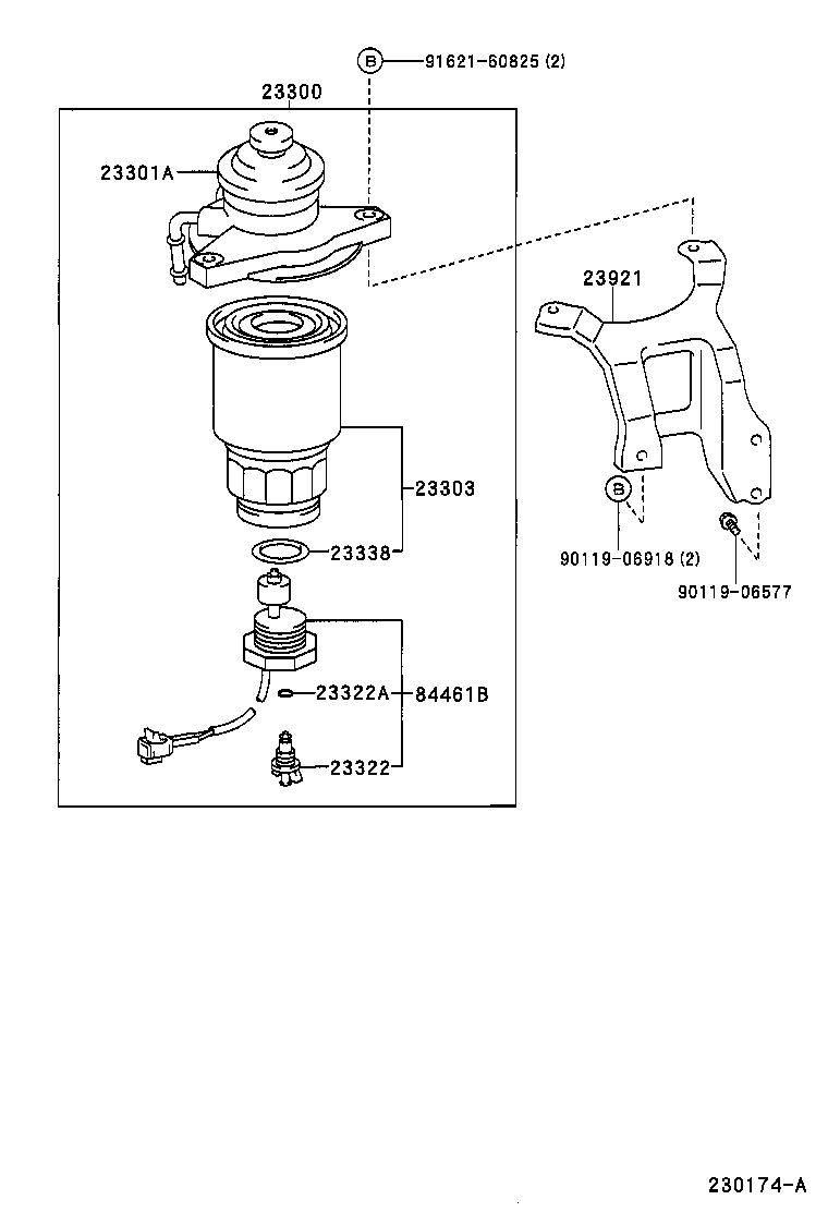 23264-11110 SUPPORT, FUEL FILTER product image