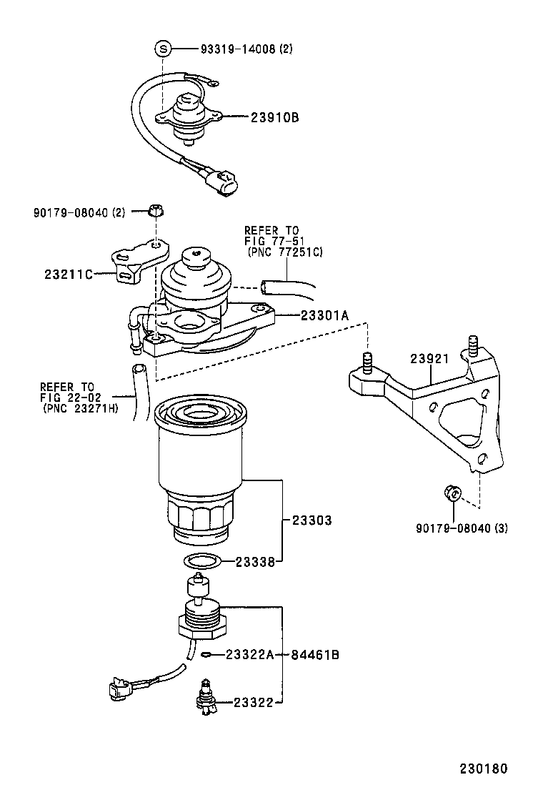 23211-27010 BRACKET(FOR FUEL FILTER SUPPORT) product image