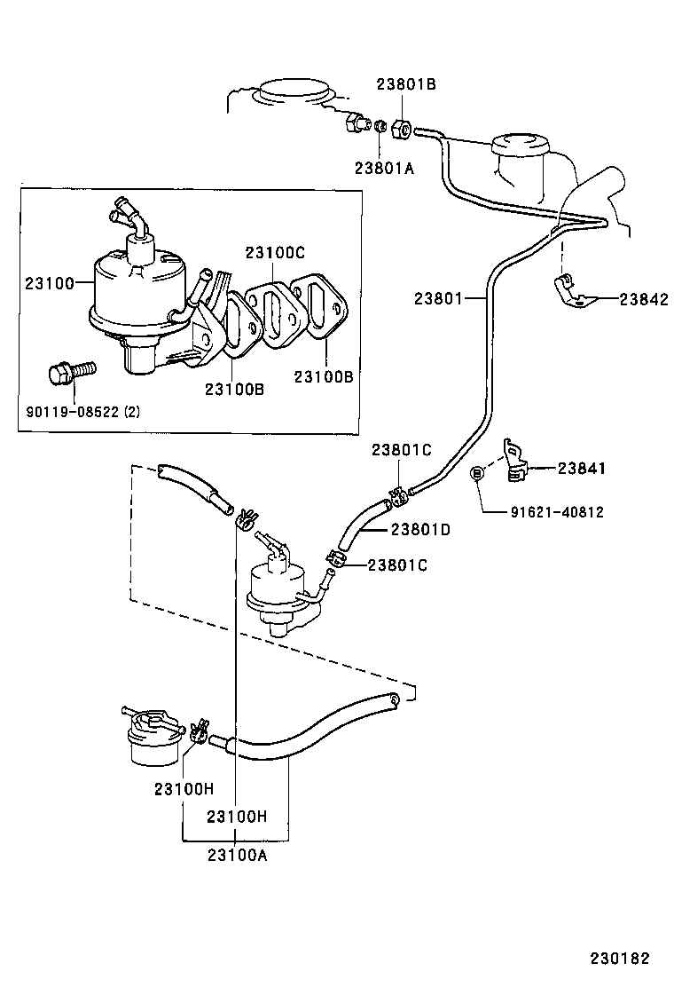 23271-61010 HOSE, FUEL product image
