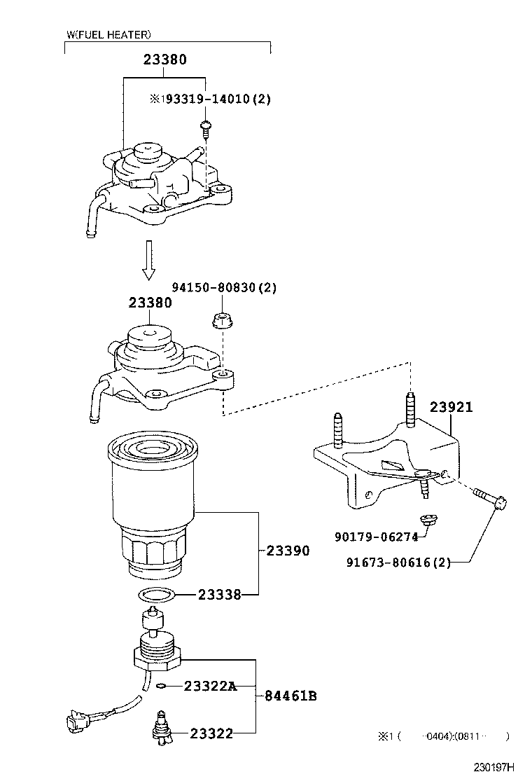 23910-54120 HEATER ASSY, FUEL product image