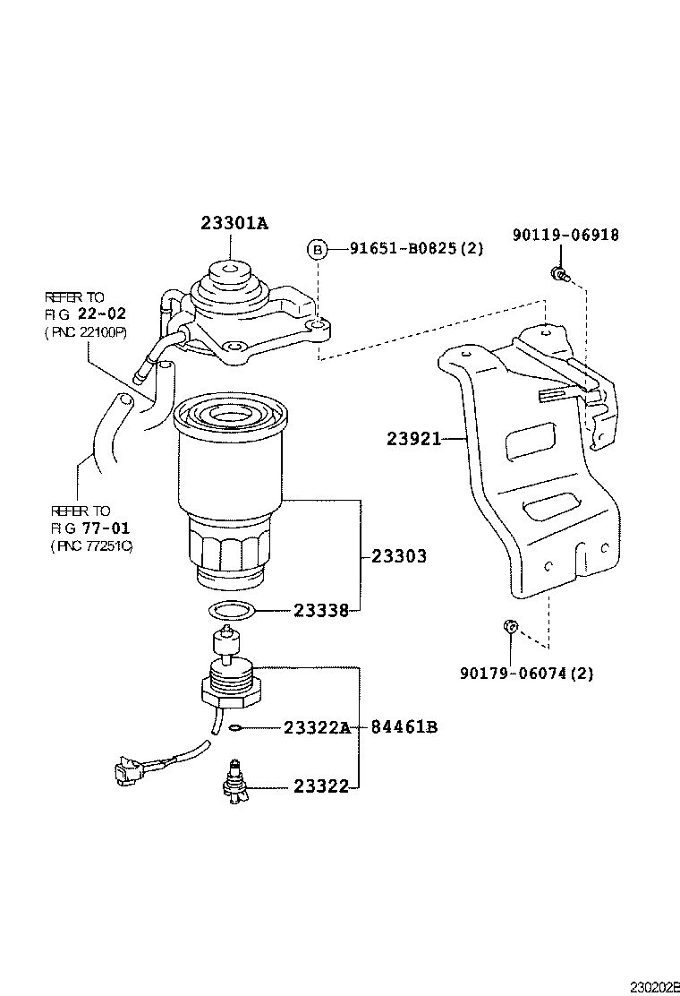 23921-64300 SUPPORT, FUEL FILTER product image