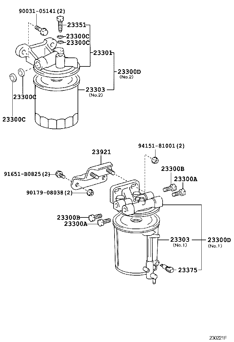 23264-78050 SUPPORT, FUEL FILTER product image