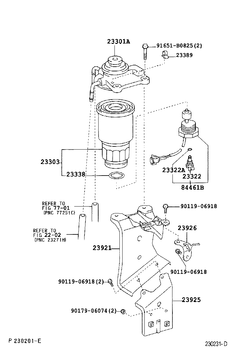 23925-0G010 STAY, FUEL FILTER SUPPORT product image