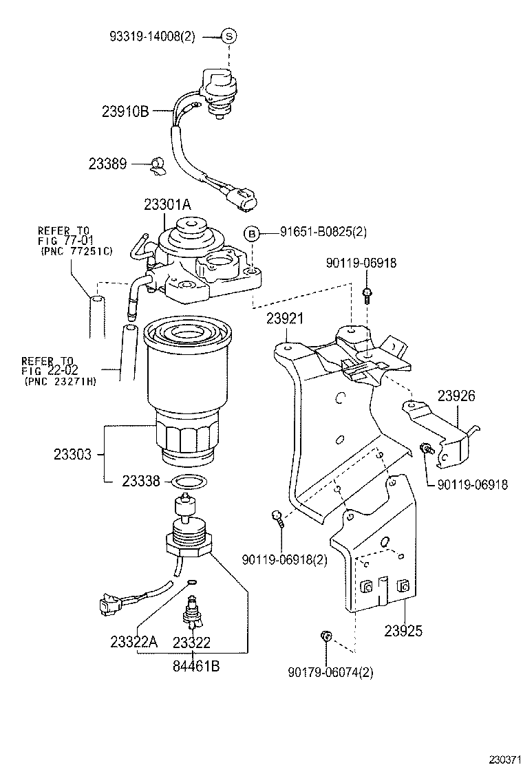 23925-27010 STAY, FUEL FILTER SUPPORT product image