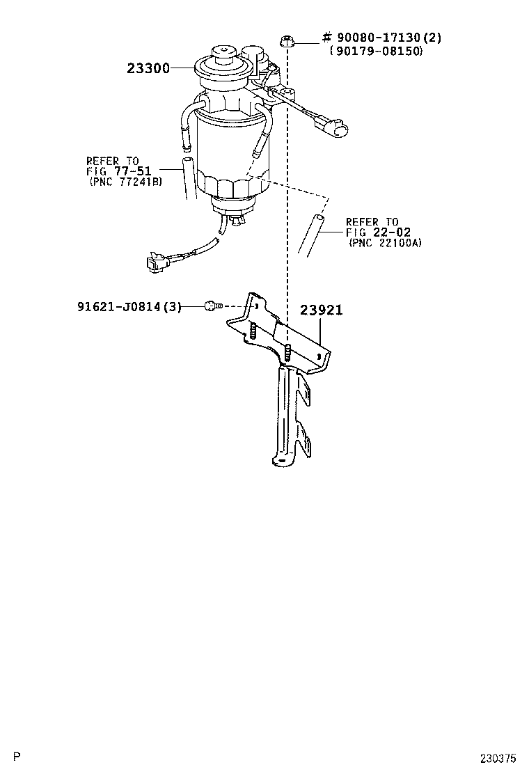 23921-72020 SUPPORT, FUEL FILTER product image
