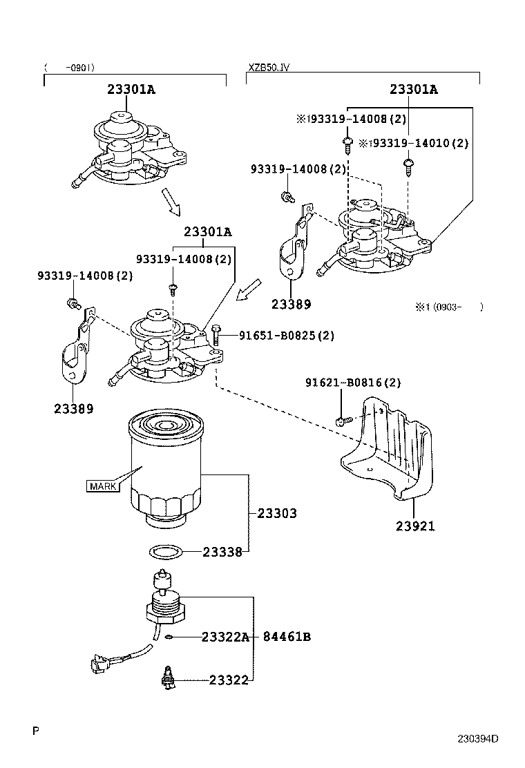 23380-58331 CAP ASSY, FUEL FILTER product image