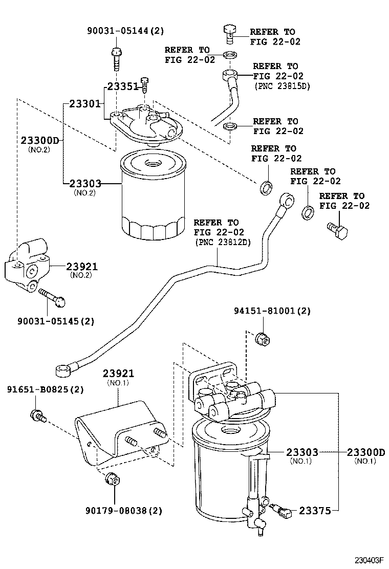 23264-78050 SUPPORT, FUEL FILTER product image