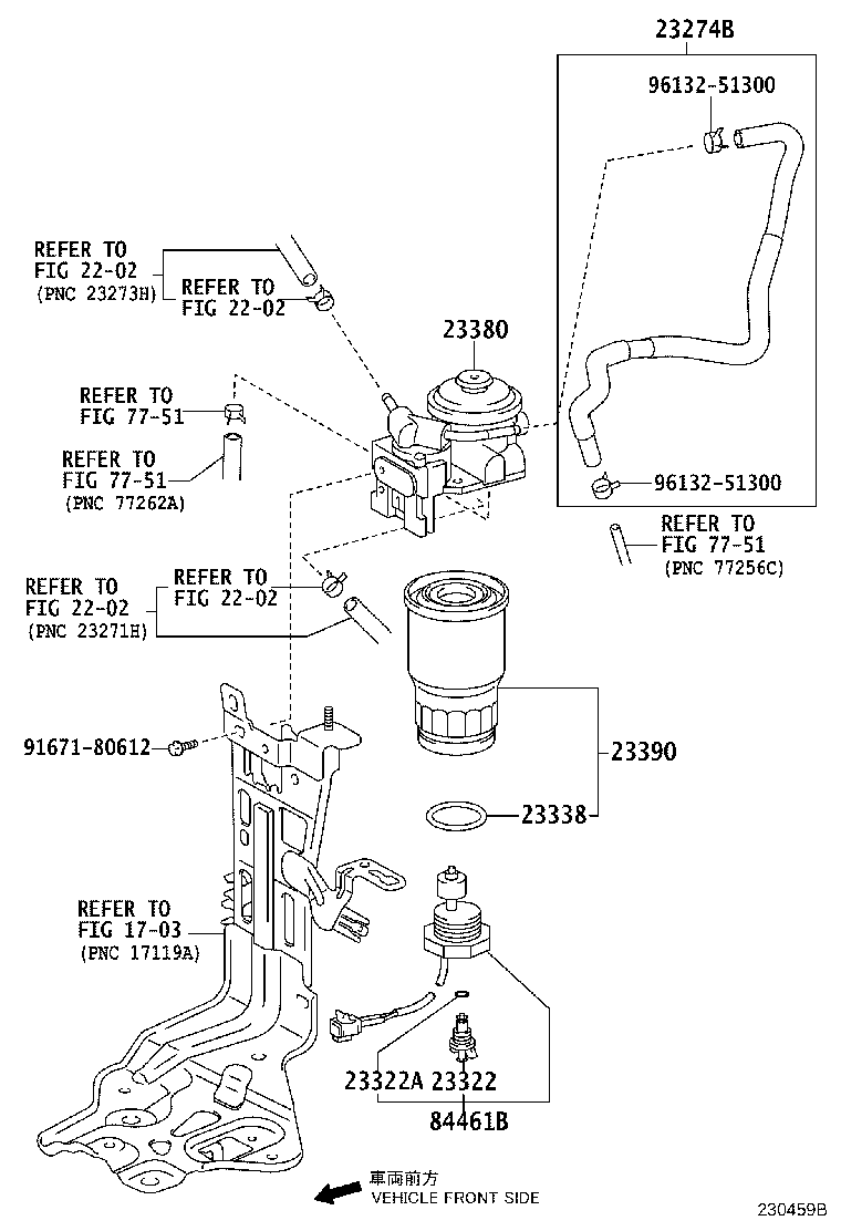 23274-26050 HOSE, FUEL, NO.3 product image
