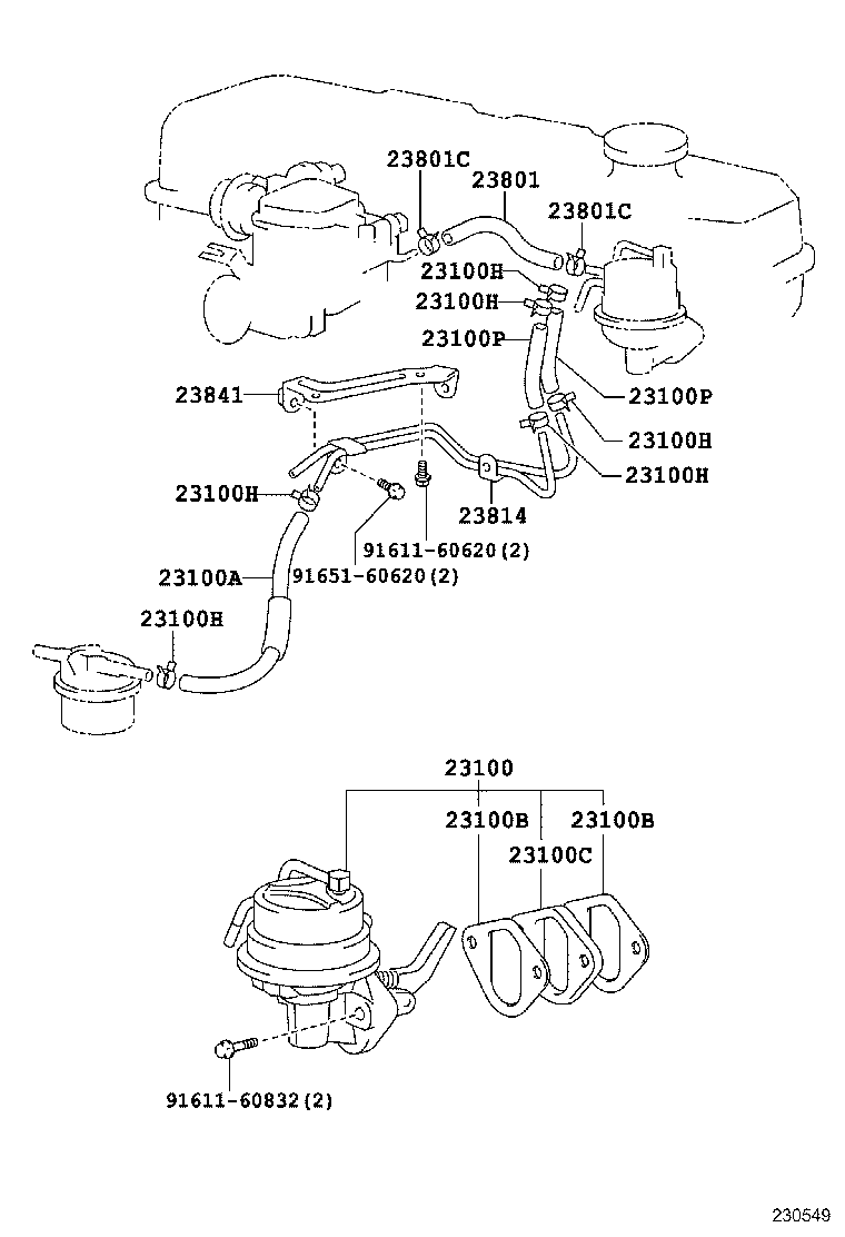 23271-66010 HOSE, FUEL, NO.1 product image