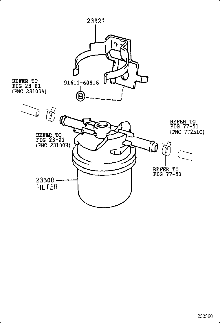 23380-5B190 CAP ASSY, FUEL FILTER product image