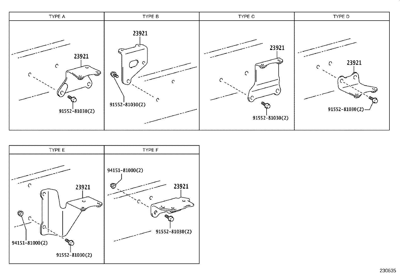 23921-78640 SUPPORT, FUEL FILTER product image