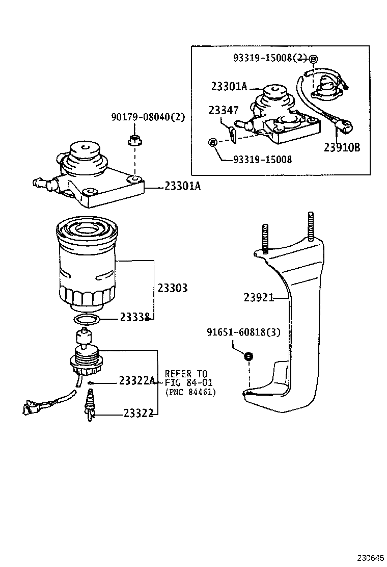 23904-17010 SUPPORT, FUEL FILTER product image