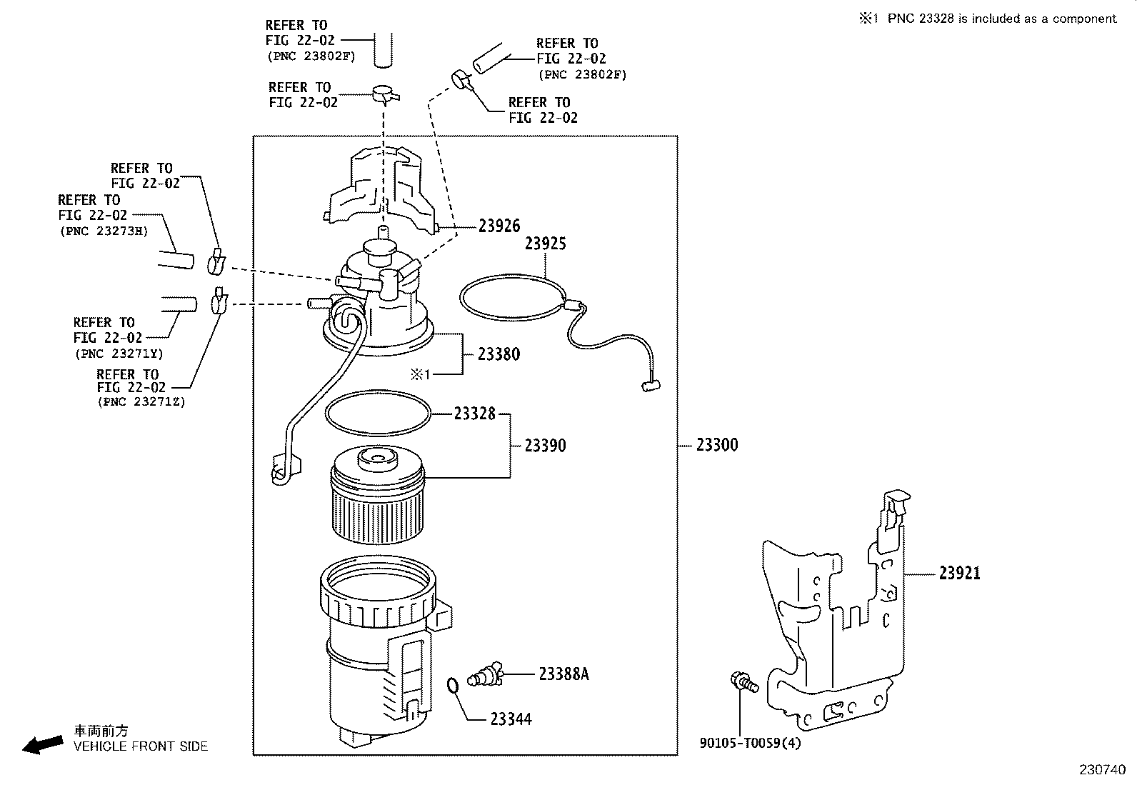 23921-0E050 SUPPORT, FUEL FILTER product image