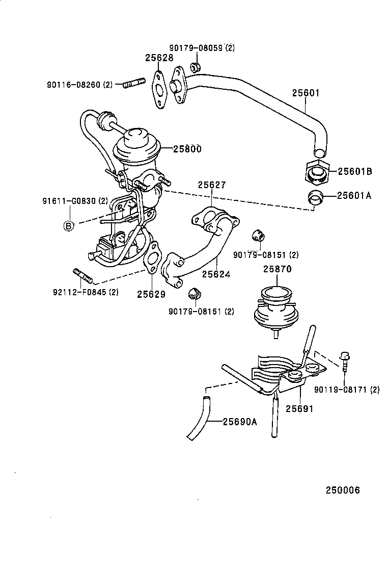 25691-54010 BRACKET, EGR VACUUM MODULATOR product image