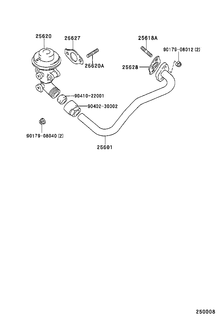25628-74010 GASKET, EGR INLET product image