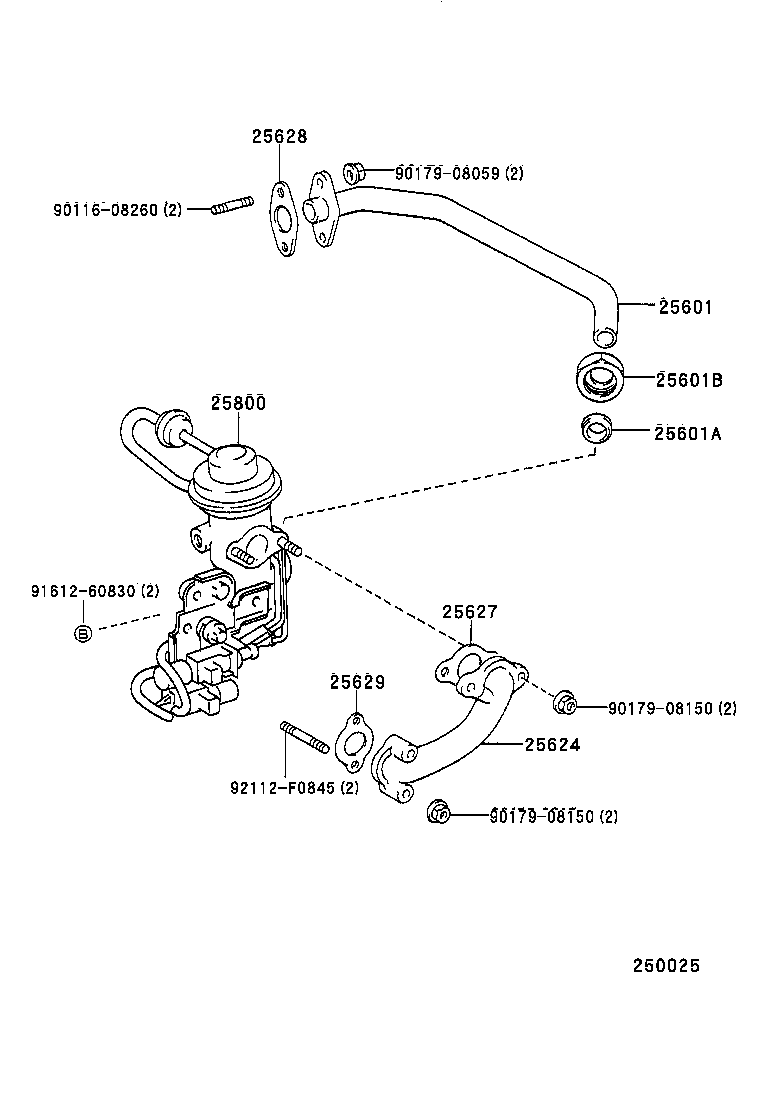 25800-54120 VALVE ASSY, ELECTRIC EGR CONTROL product image